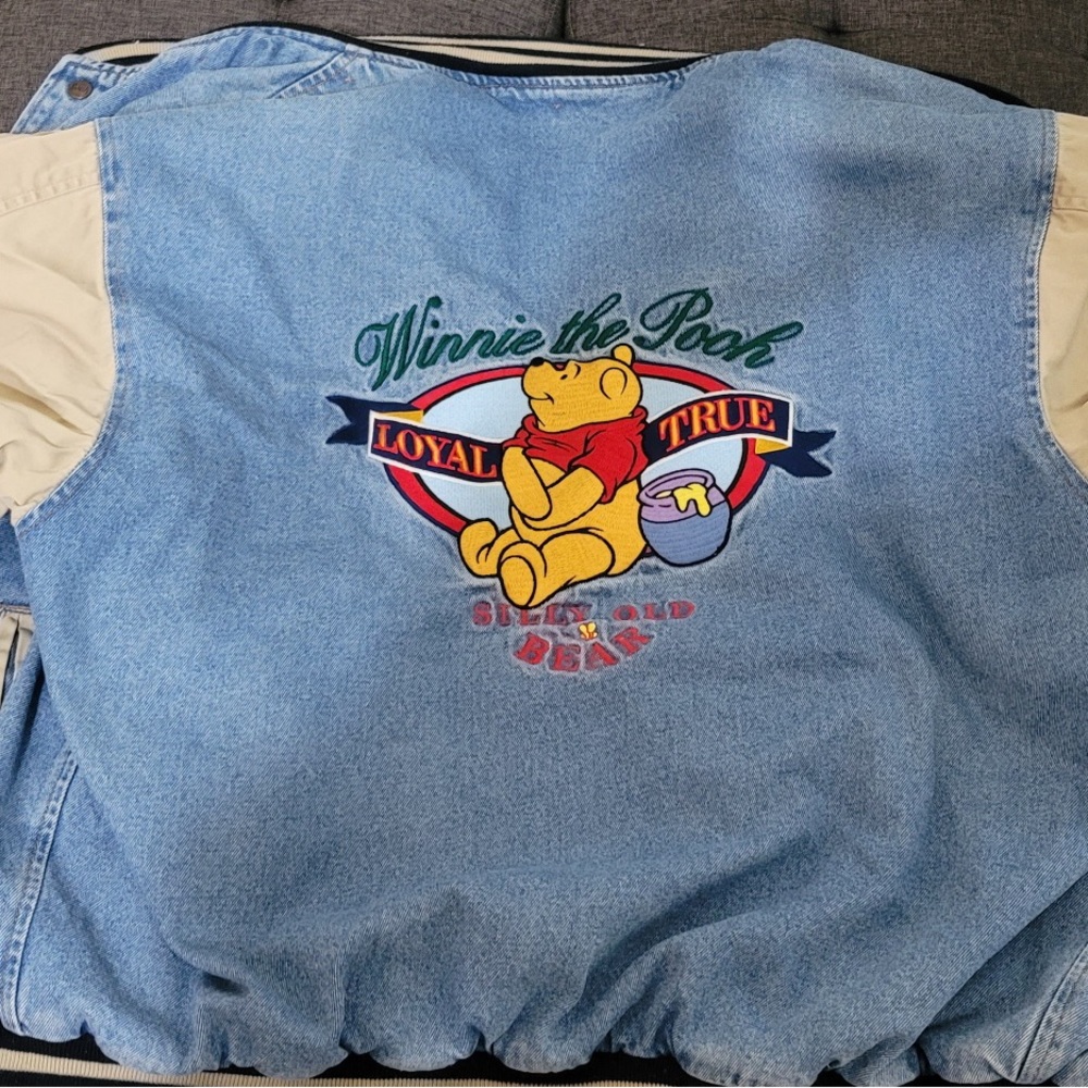 The Disney Store Vintage Winnie the Pooh Varsity Jacket